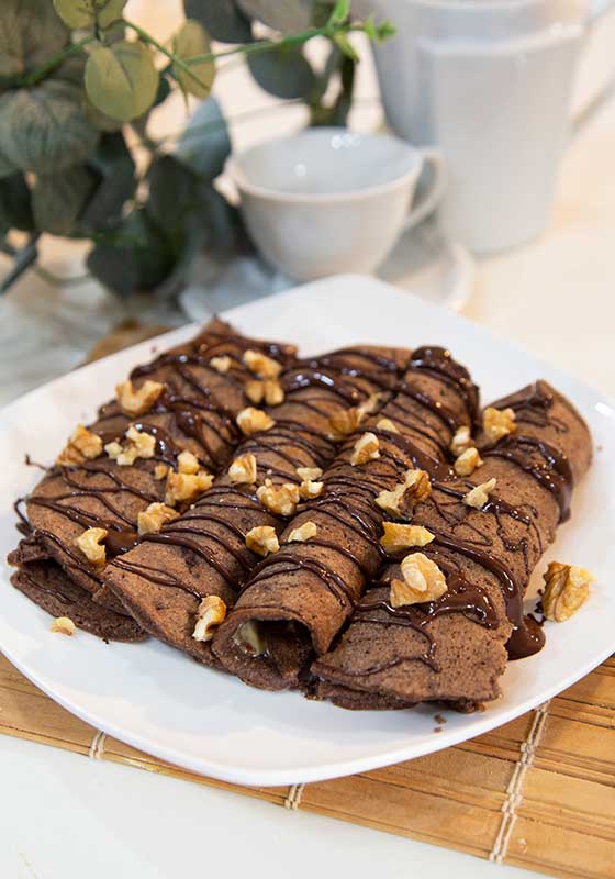 panqueca de chocolate