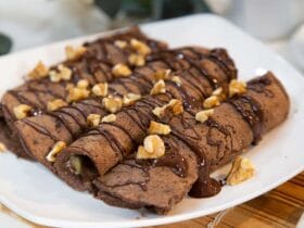 panqueca de chocolate