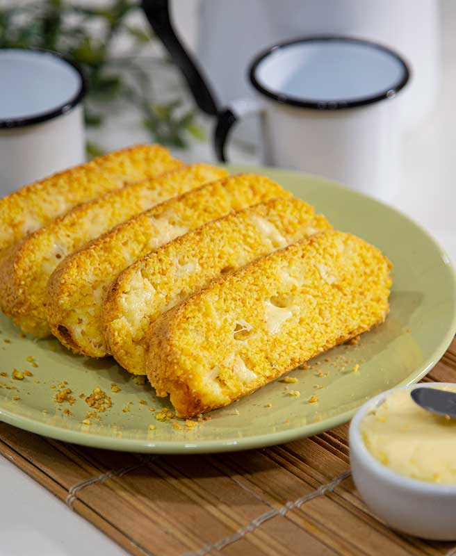 Experimente o Melhor Pão de Milho com Queijo 6 pão de milho