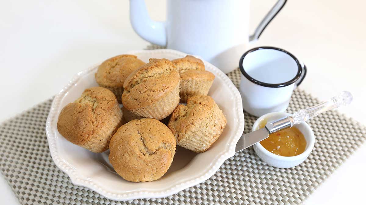 Receita de Bolinho sem Leite e sem Açúcar para Café da Manhã 6 bolinho sem leite e sem açúcar