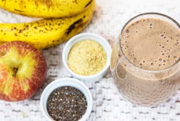 vitamina de banana com aveia