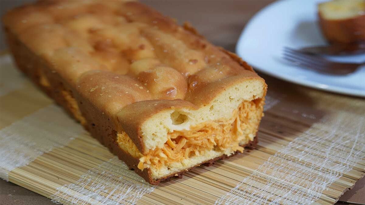 pão de liquidificador recheado