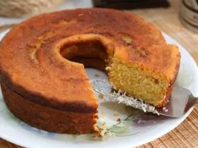 bolo de aipim no liquidificador