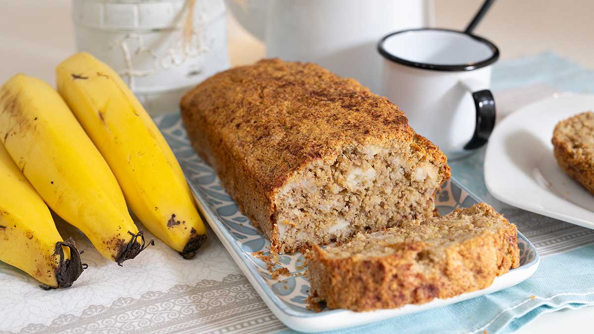 pão de aveia com banana