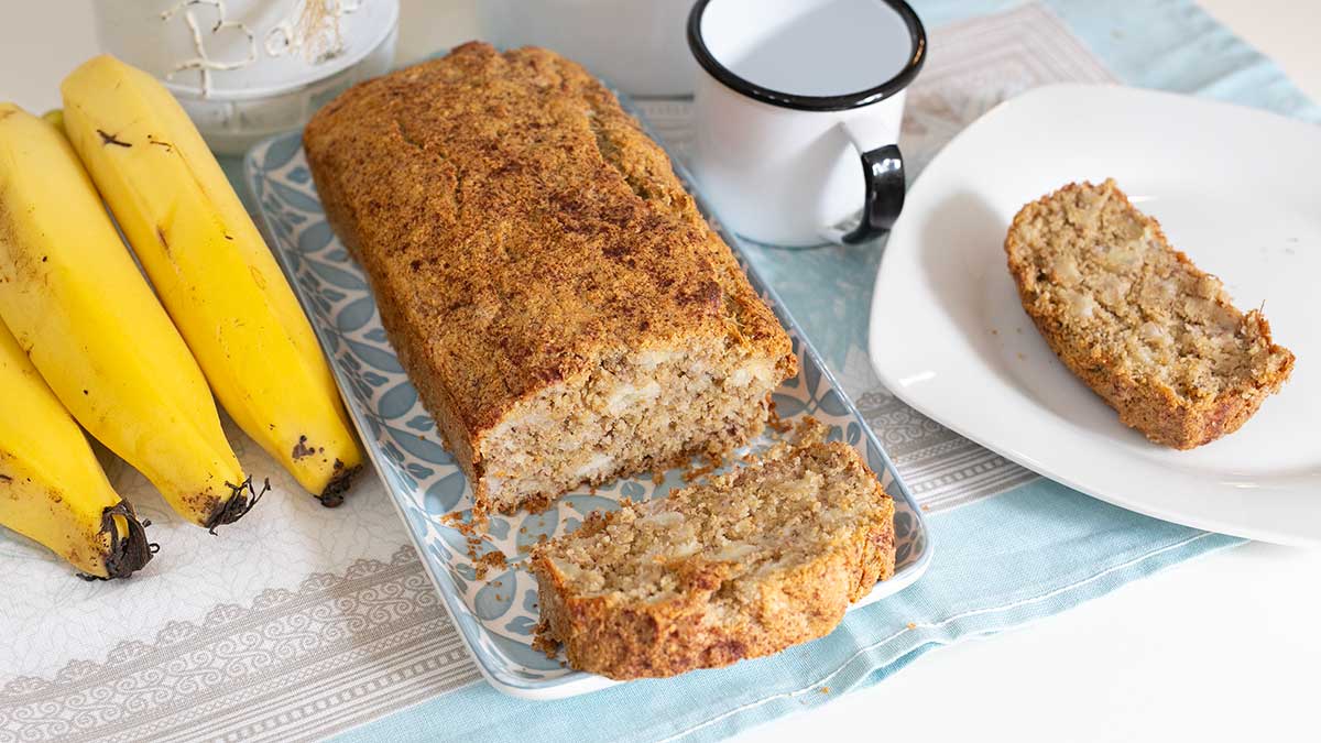pão de aveia com banana