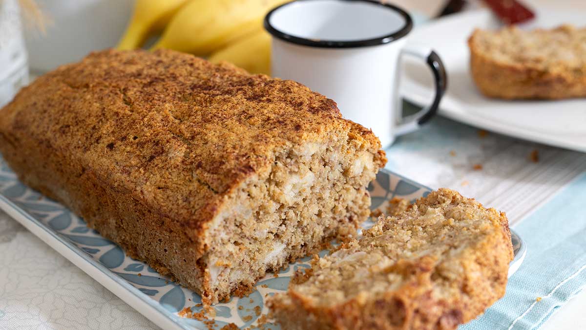 pão de aveia com banana