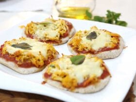 pizza de aveia com iogurte