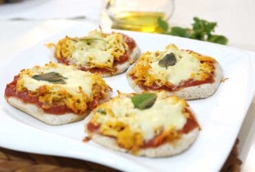 pizza de aveia com iogurte