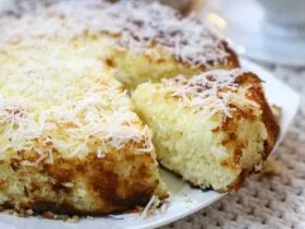 bolo de coco low carb