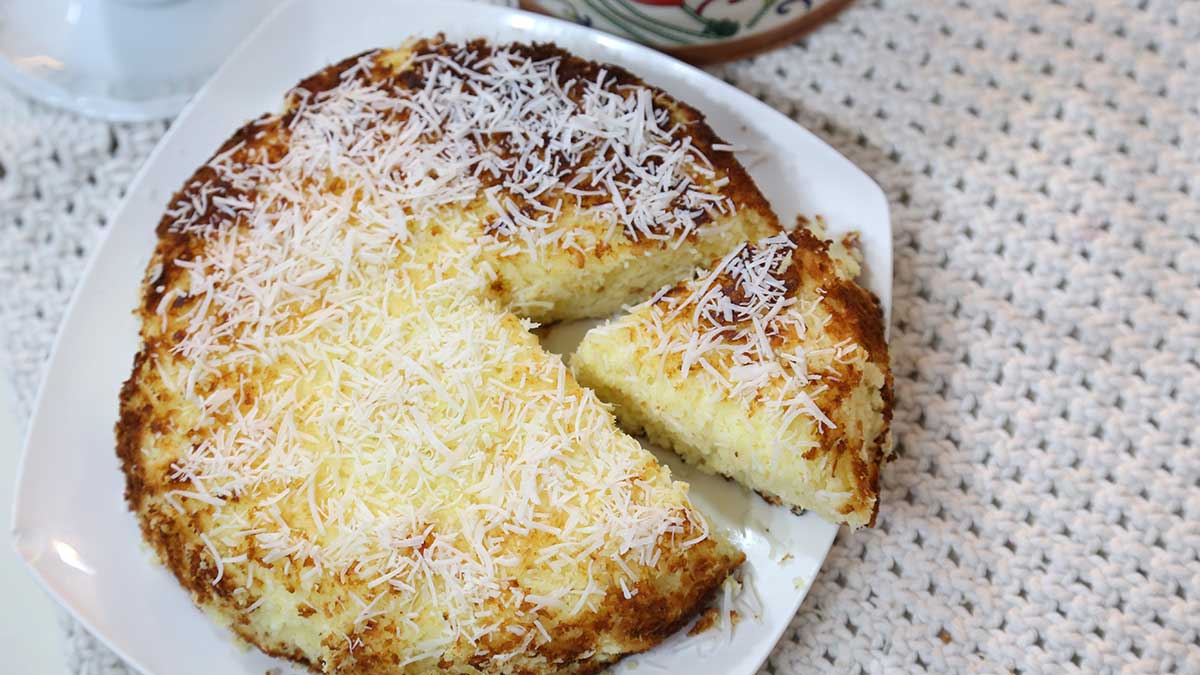 bolo de coco low carb