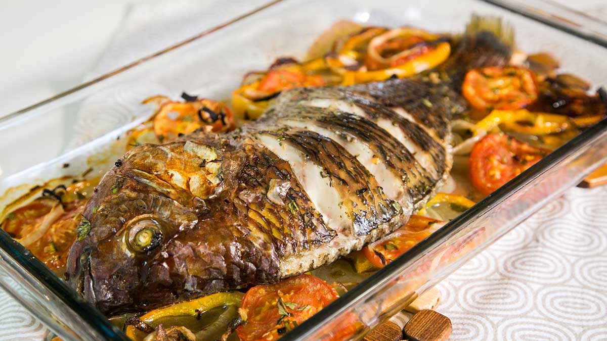tilápia assada no forno