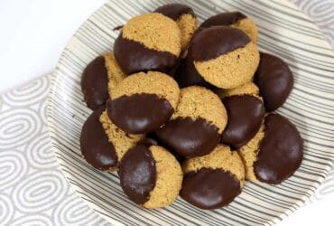 biscoito de aveia com chocolate