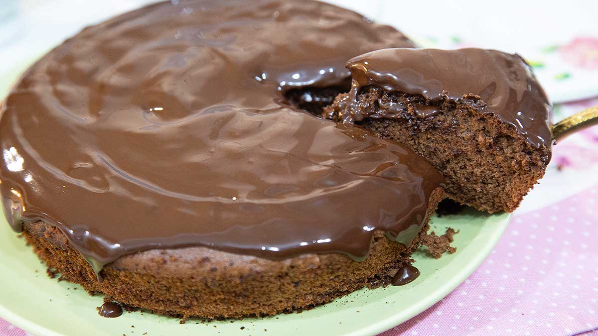 bolo de chocolate fofinho