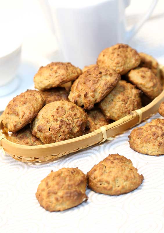 Como Fazer Bolachinhas de Maçã e Aveia que Ficam Prontas em Minutos 5 bolachinhas de maçã