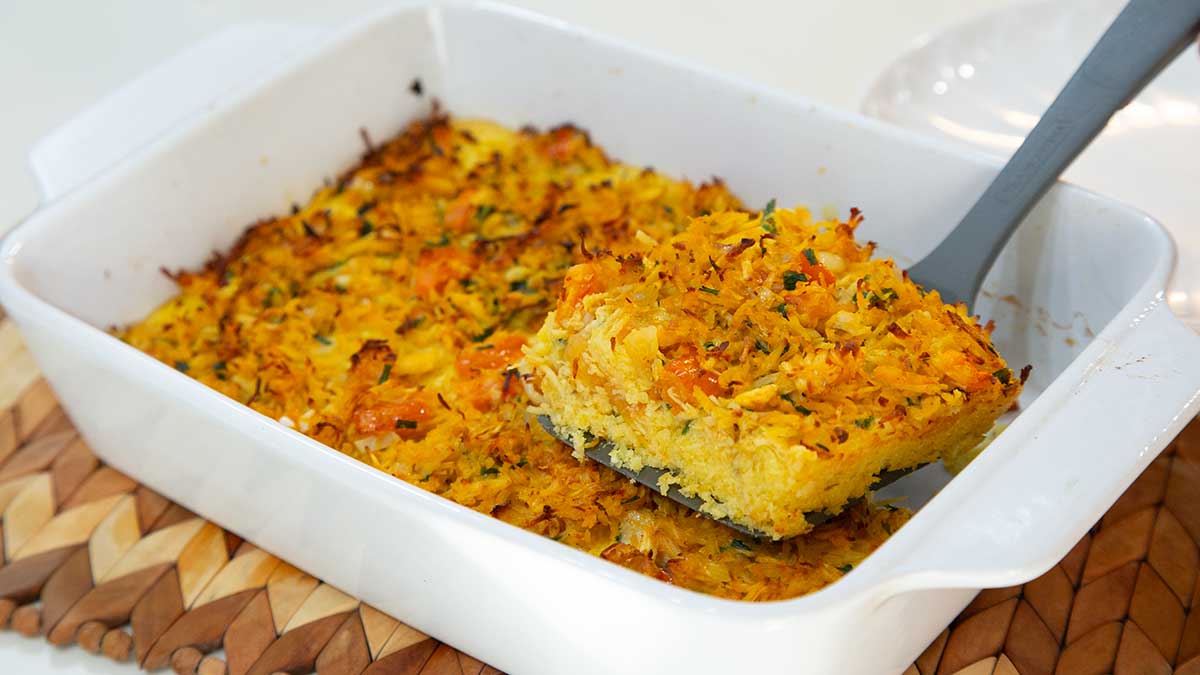 torta de frango sem leite e sem farinha