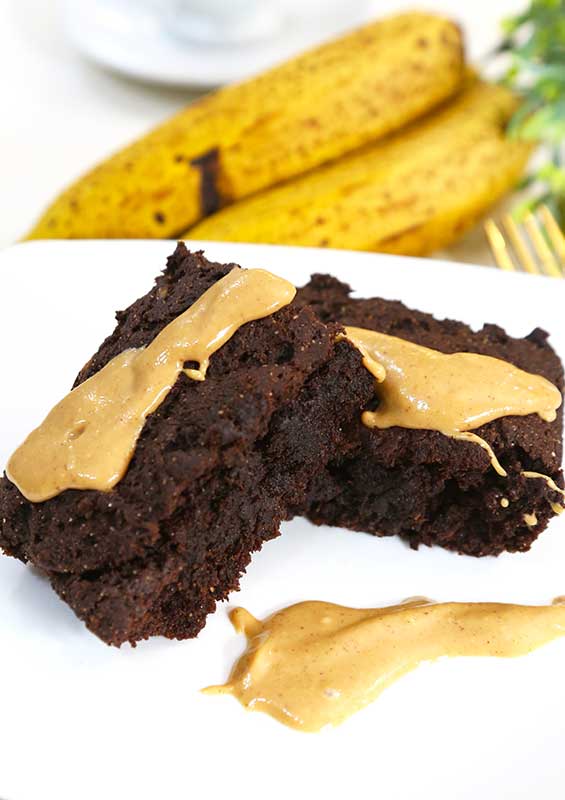 brownie de banana zero açúcar