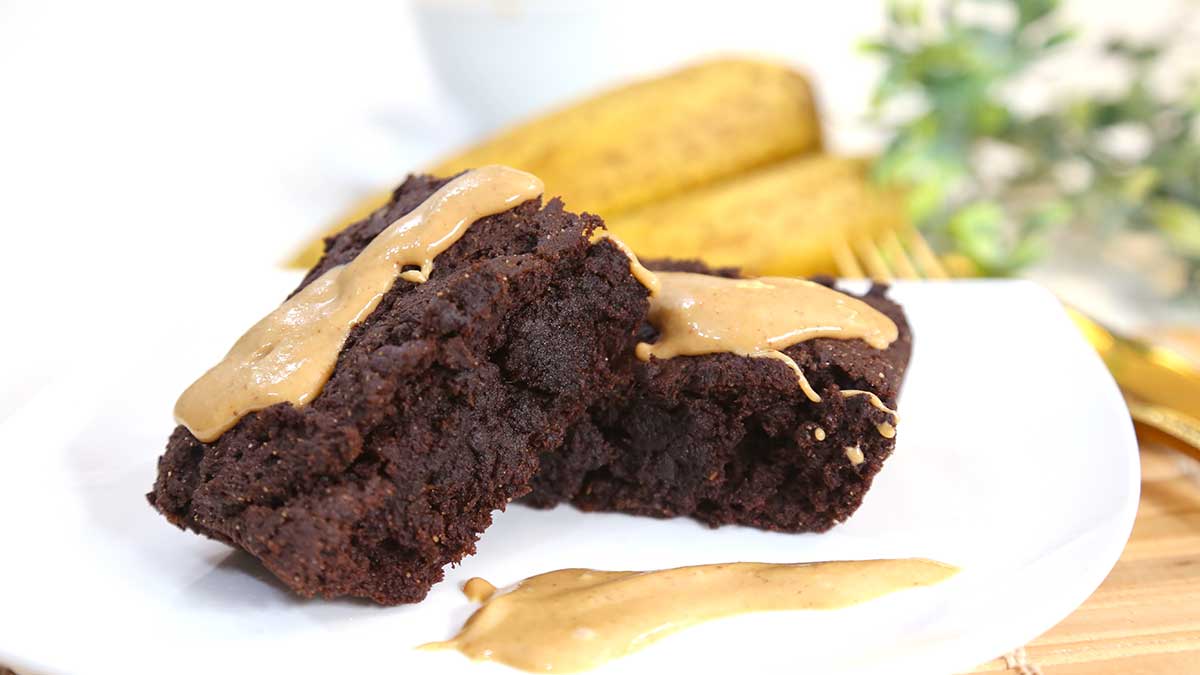 brownie de banana zero açúcar