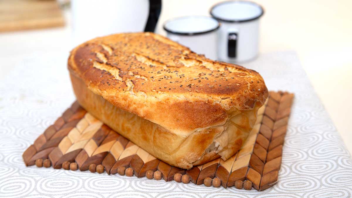 pão fofinho sem trigo sem leite e sem ovo