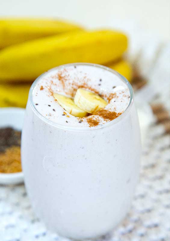 smoothie que sacia a fome