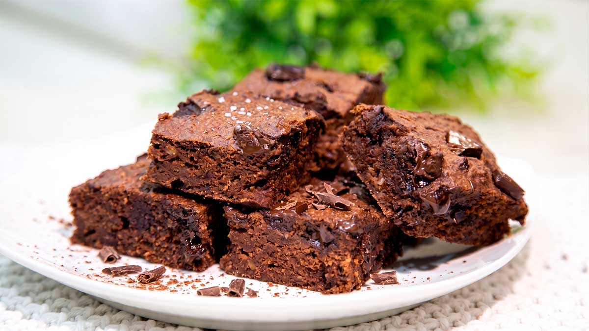 Como Fazer Brownie Sem Açúcar e Sem Trigo 1 brownie sem açúcar