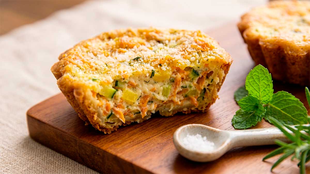tortinhas de legumes fit
