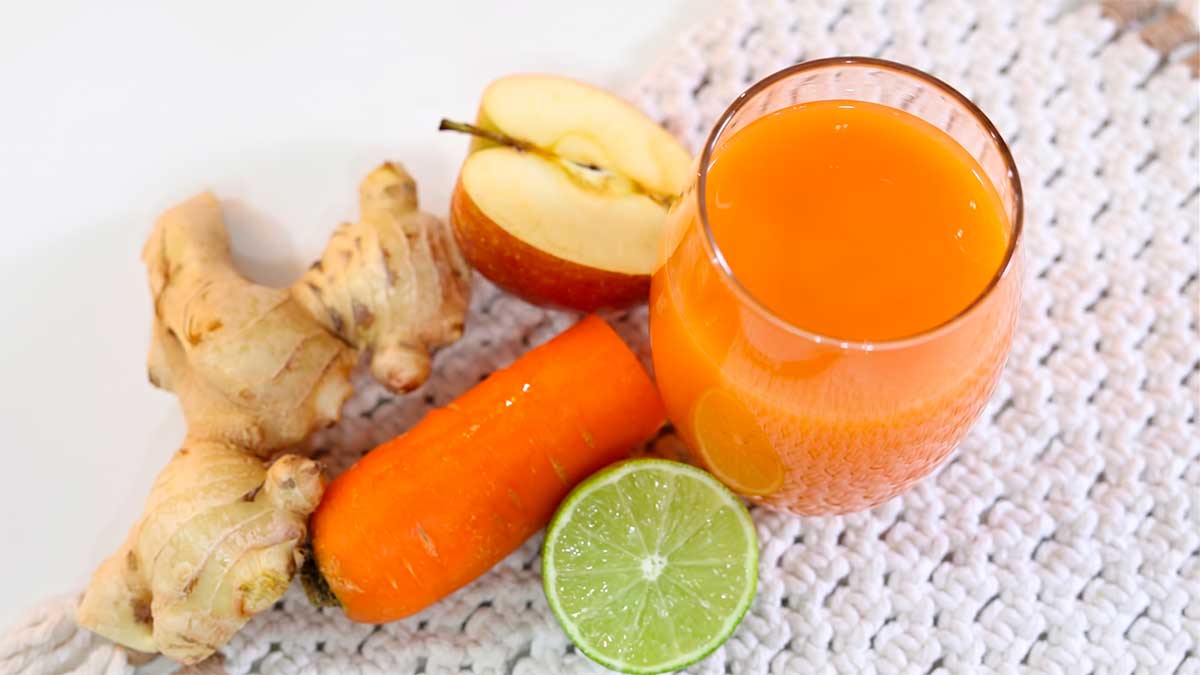 Como Fazer o Suco Detox de Maçã, Cenoura e Limão para Emagrecer 6 suco detox de maçã