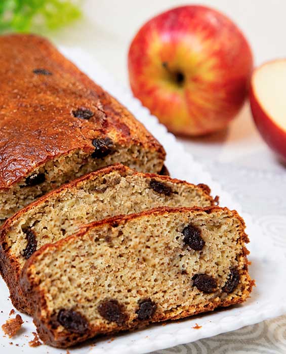 bolo de maçã integral