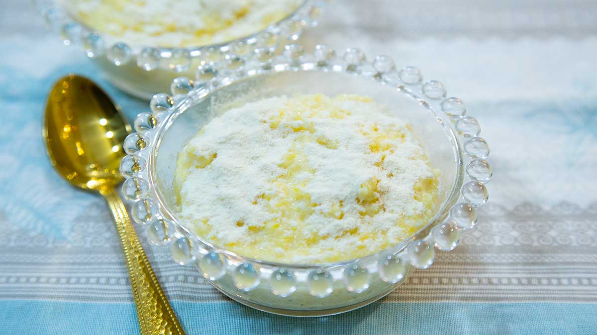 mingau de milho doce