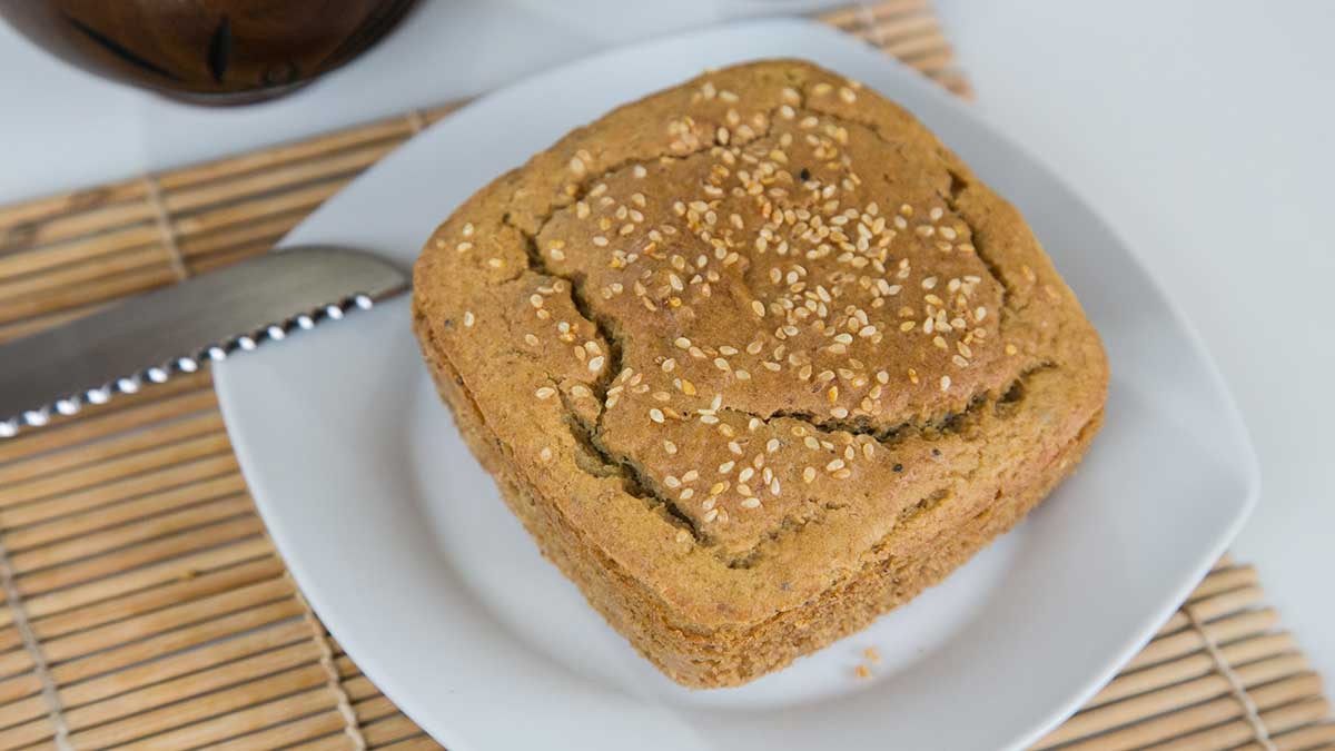 pão sem glúten e sem lactose