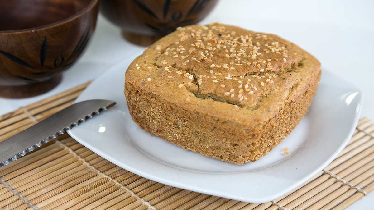 pão sem glúten e sem lactose