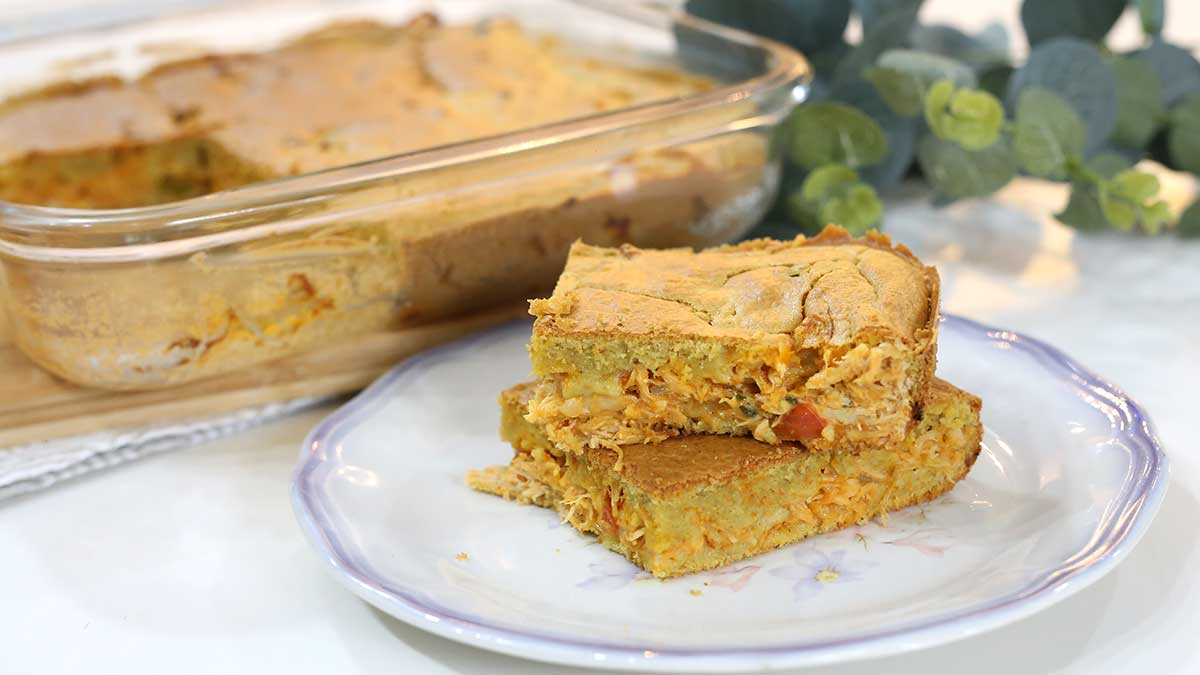 Torta de Frango de Liquidificador Saudável: Massa Fofinha e Deliciosa 6 Torta de Frango de Liquidificador saudável