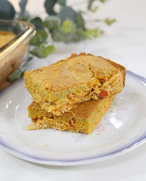 Torta de Frango de Liquidificador Saudável: Massa Fofinha e Deliciosa 5 Torta de Frango de Liquidificador saudável