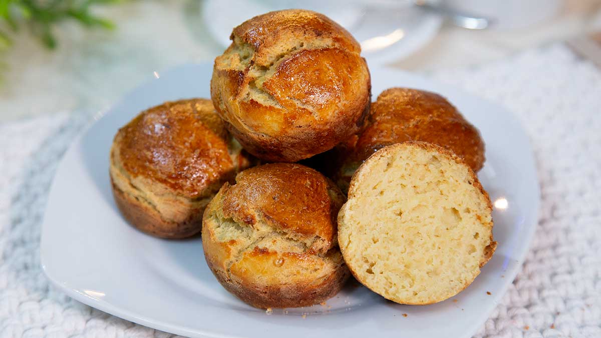 Pãozinho de Batata Doce Sem Glúten Fácil e Fofinho