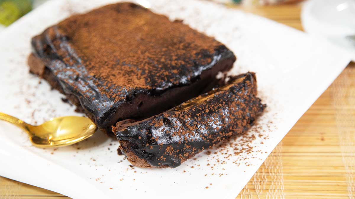 bolo pudim de chocolate