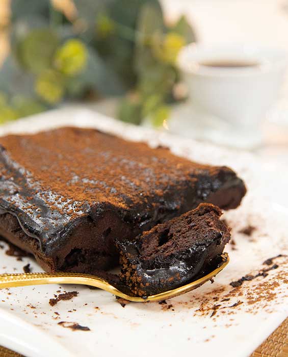 bolo pudim de chocolate