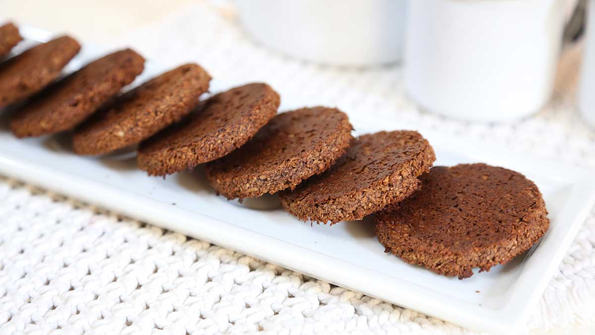 Biscoito Sem Farinha e Sem Leite 6 biscoitos sem farinha e sem leite