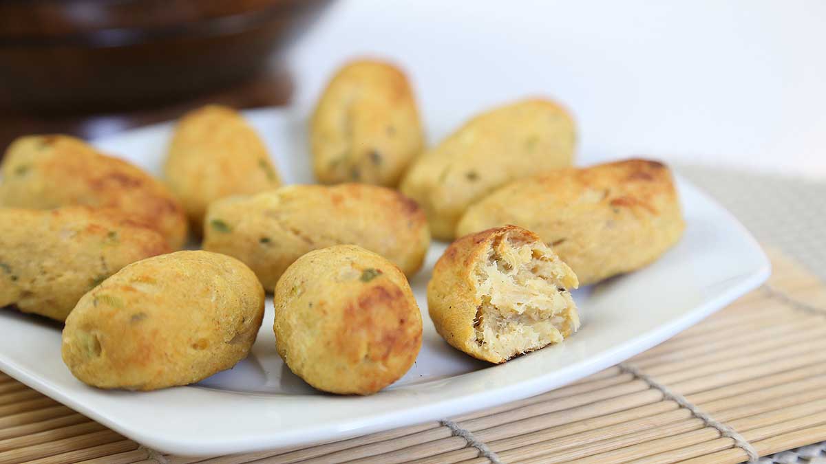Croquete de Frango Sem Fritura
