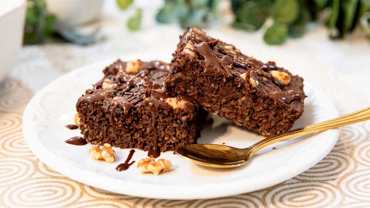 Torta de Chocolate com Banana Sem Açúcar