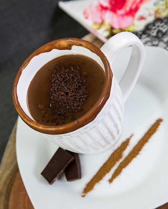 chocolate quente fit