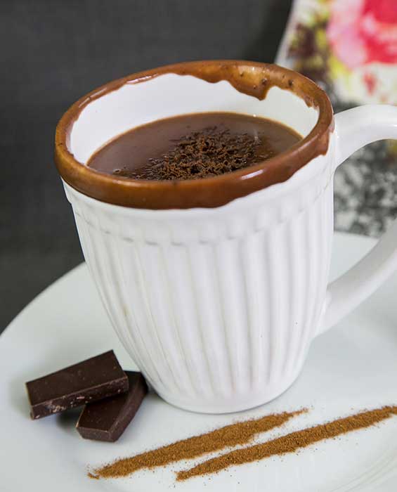 chocolate quente fit