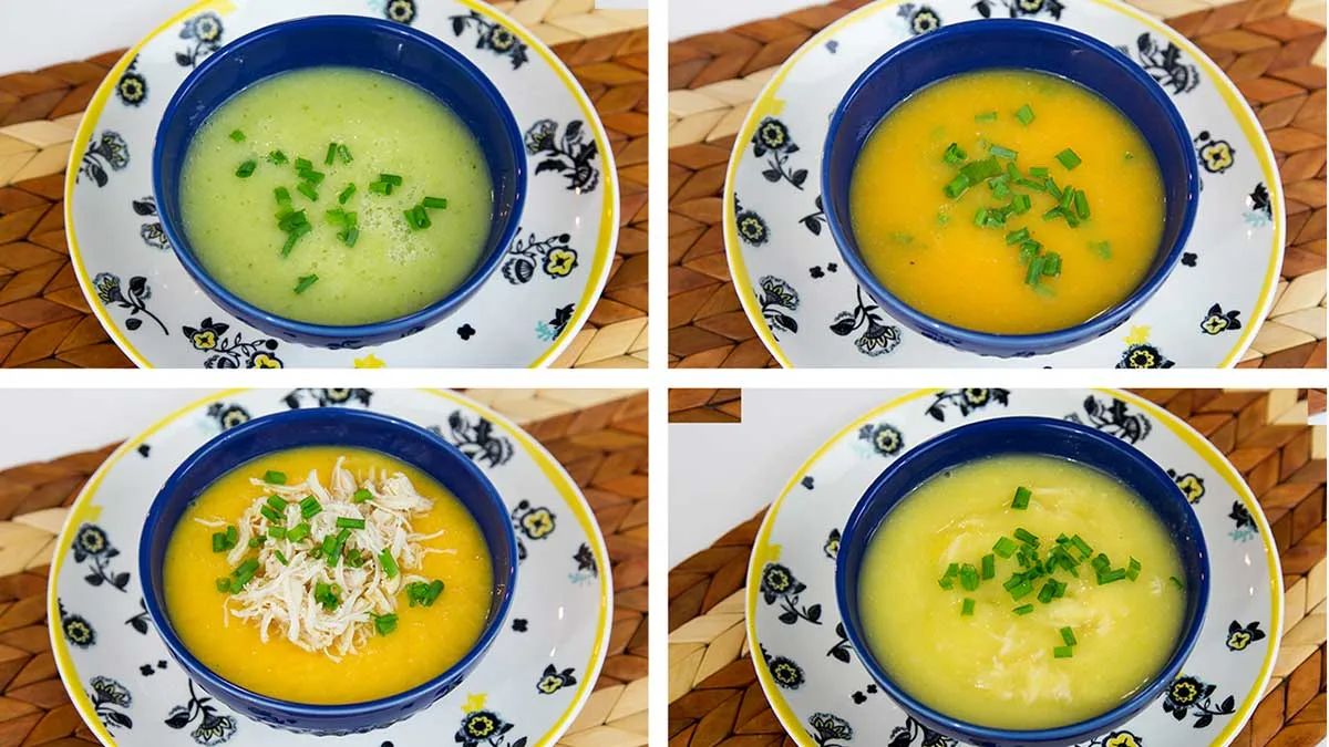 Sopa Cremosa de Legumes: 4 Receitas Fáceis e Saudáveis